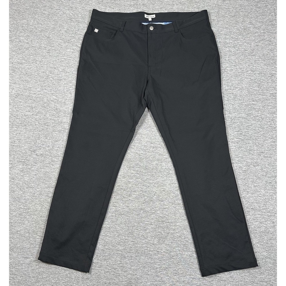 Peter Millar Pants Mens 40x32 Tag (40x31 Fit) Black EB66 Performance City Golf